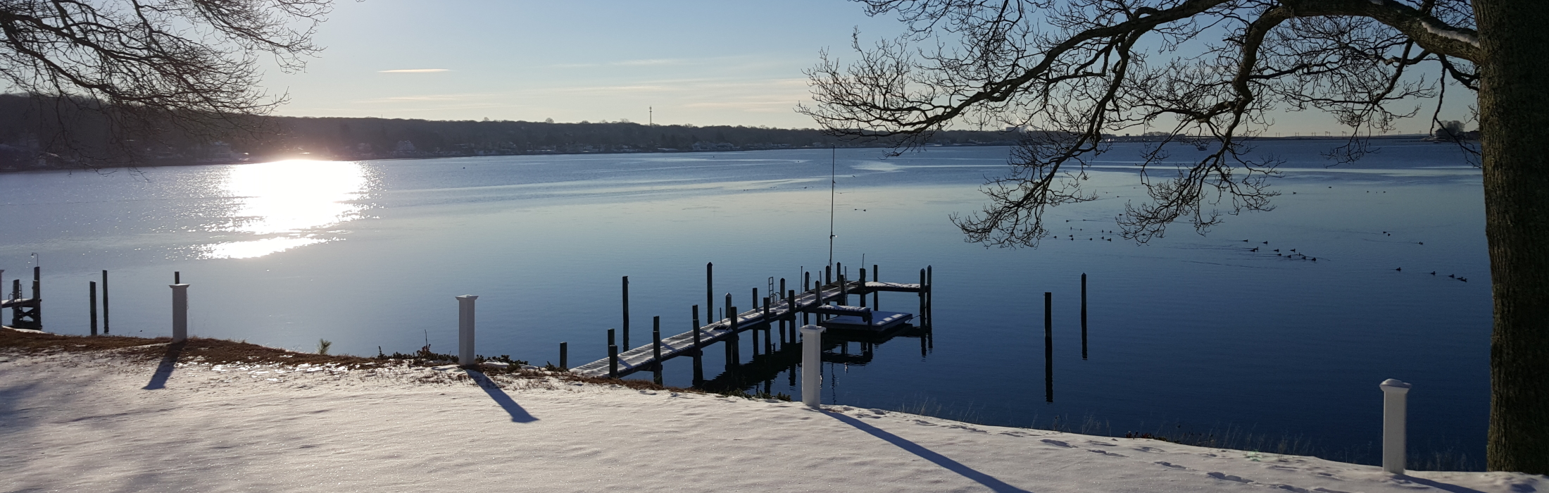 Niantic River Banner Winter 2