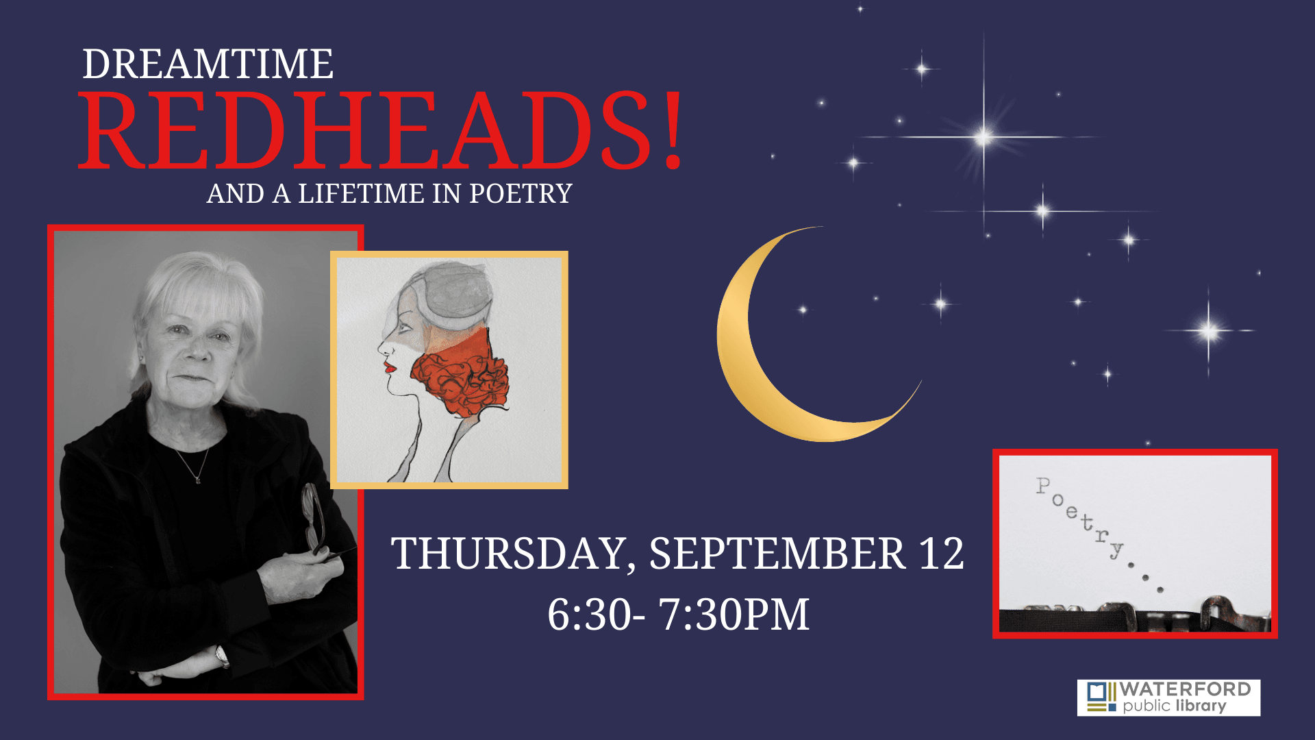 Dreamtime, REDHEADS! and a Lifetime in Poetry (slide)