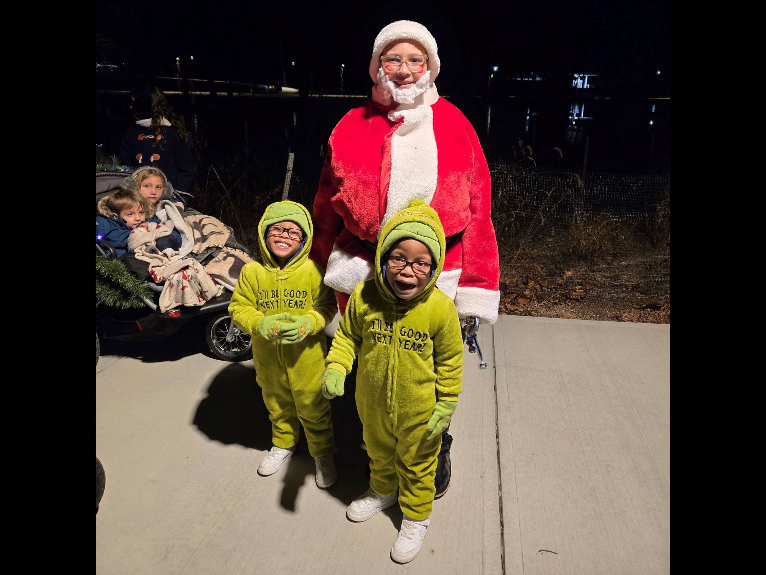 Santa and Twin Grinches